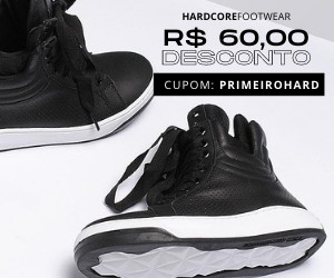 Hardcore Footwear – R$ 60 OFF válido para primeira compra